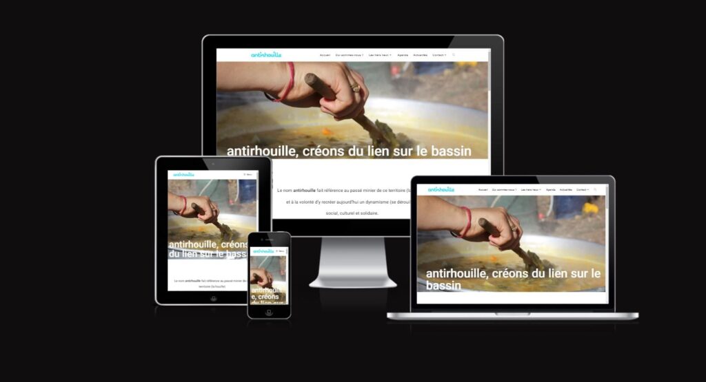 Un site vitrine responsive pour une association locale.