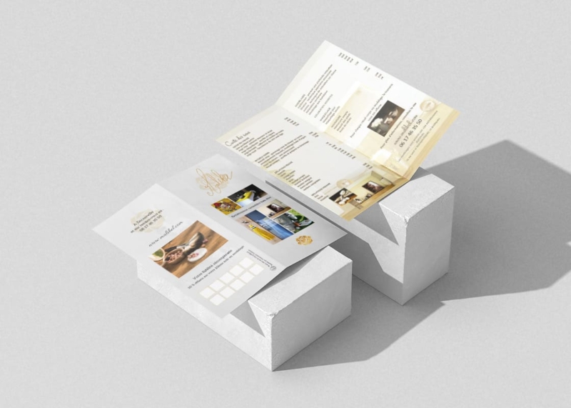 Un flyer pour une esthéticienne Lise Mazé a réalisé un flyer pour une esthéticienne